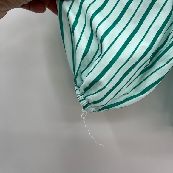 Women’s Y2K Peplum Puff Sleeve Tie-Up Babydoll Top – Size M (Pre-Loved) - Picture 4 of 5